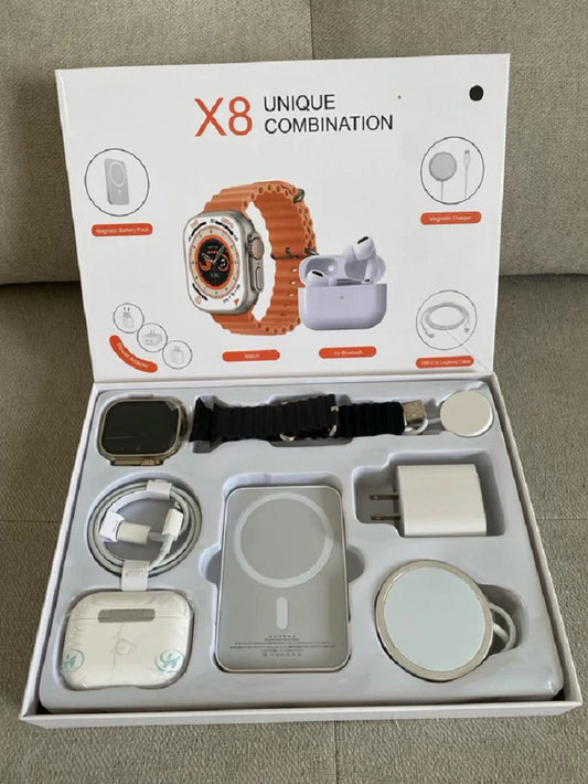 Combo Smartwatch + Airpods | 8 Accesorios en 1