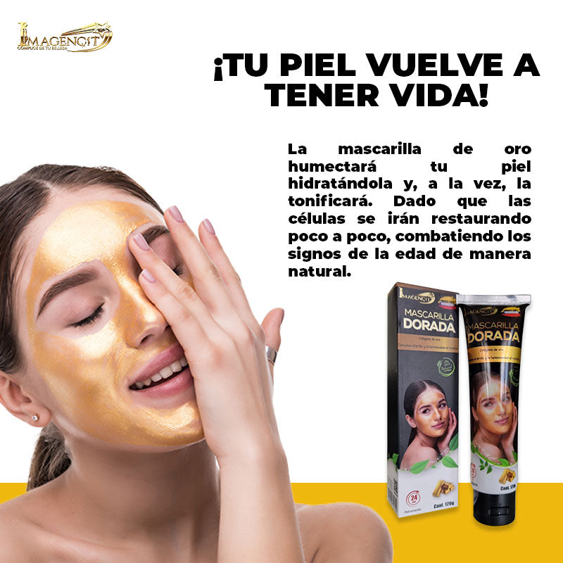 Mascarilla Dorada Rejuvenecedora | PAGA 1 LLEVA 2