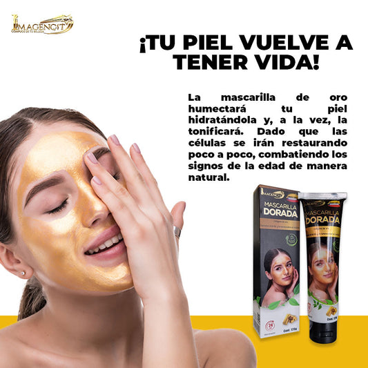 Mascarilla Dorada Rejuvenecedora | PAGA 1 LLEVA 2