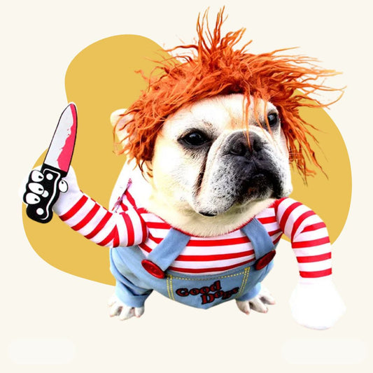 Disfraz de Chucky para mascotas