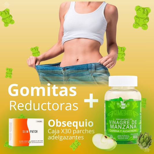 Gomitas Vinagre de Manzana | GRATIS Parches Adelgazantes